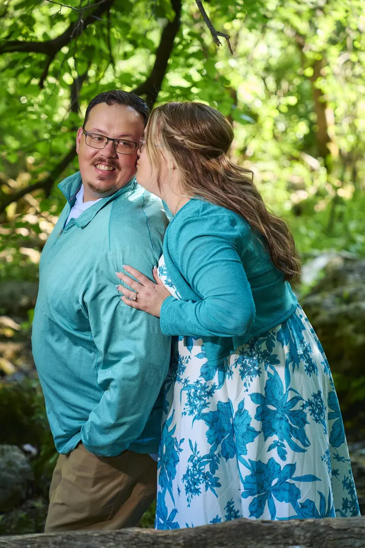 Kimberly and Stephen laughing together